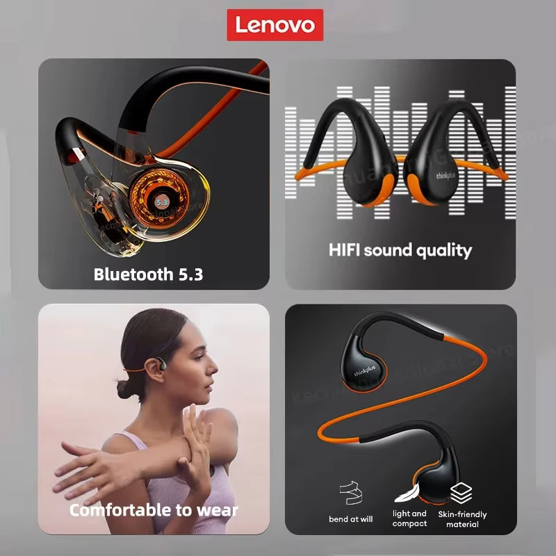 Original  X7 Air Conduction Headphone Wireless Bluetooth 5.3 Earphones Bone Conduction Sports Headset Outdoor Earhook Mic