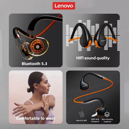 Original  X7 Air Conduction Headphone Wireless Bluetooth 5.3 Earphones Bone Conduction Sports Headset Outdoor Earhook Mic