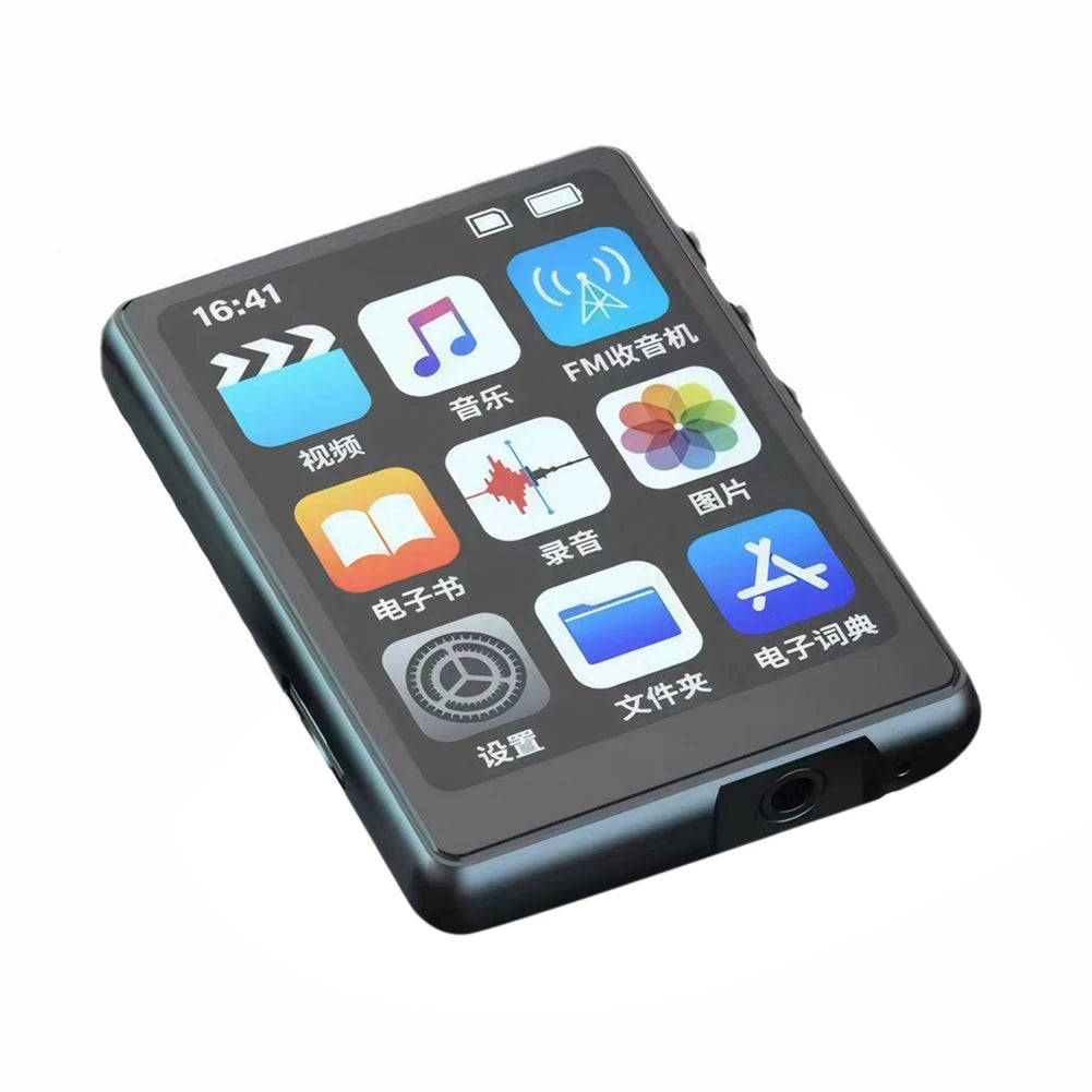 MP3 MP4 Player Lossless Music Player with Speaker Bluetooth-Compatible Portable MP3 Player Support FM Radio Recording E-Book