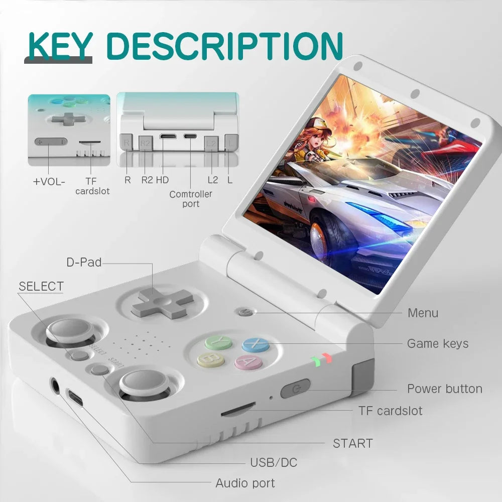 Flip V2 Handheld Game Players 3.5''IPS Screen Linux System Onion OS Video Game Consoles Free Storage Bag Gamer Gift Gaming