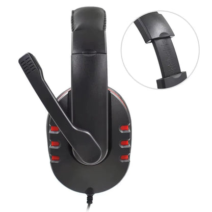 Headphones 3.5Mm Wired Gaming Headset Earphones Music for PS4 Play Station 4 Game PC Chat Computer with Microphone