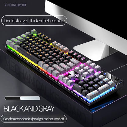 Keyboard Gaming Wired Laptop Desktops PC Computer Office Accessories Low Profile Gamer Keyboards with Numpad