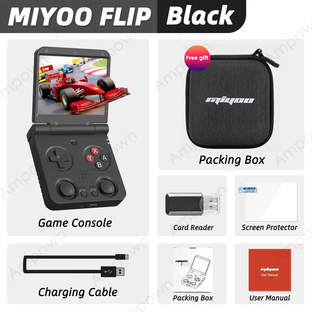 Flip V2 Handheld Game Players 3.5''IPS Screen Linux System Onion OS Video Game Consoles Free Storage Bag Gamer Gift Gaming