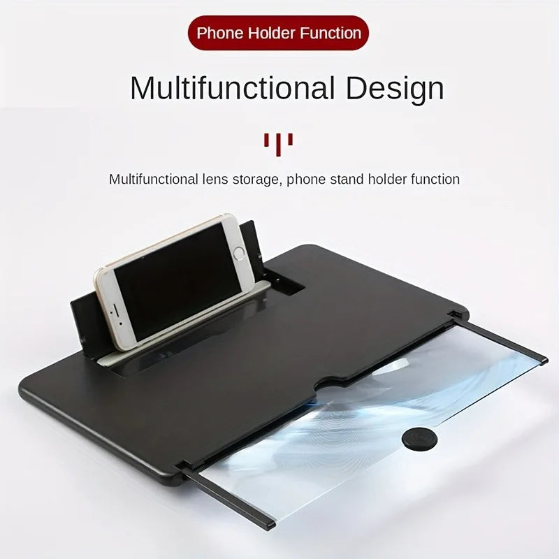 Transform Your Viewing Experience with the Multi-Functional 10/12 Inch HD Phone Screen Amplifier - Anti-Blue Light, Eye Protection, and Stylish Design
