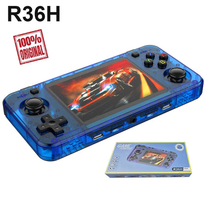 R36H Dual-Ram & Genuine Linux ARKOS Retro Handheld Classic Game Consoles 3.5 Inch IPS Screen Portable Video Player